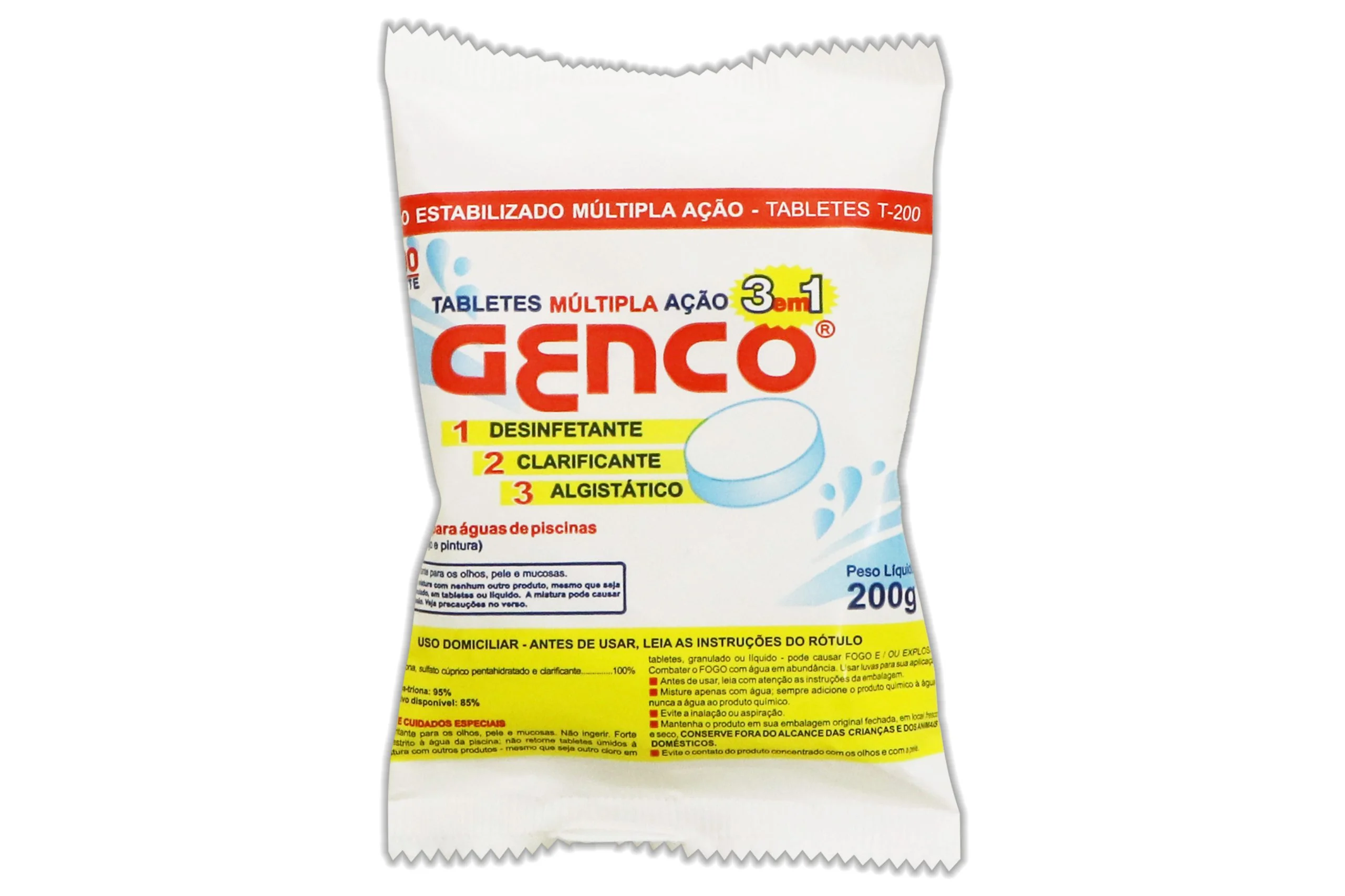 Tabletes Multipla Ação 3 em 1 Genco 200g