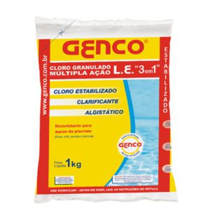 Cloro Multipla Ação 3 em 1 Genco - 10 kg