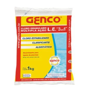 Cloro Multipla Ação 3 em 1 Genco - 10 kg