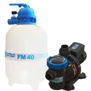 Filtro FM-40 e Bomba 1/2cv BMC-50 Mono p/ piscinas de até 50 mil litros